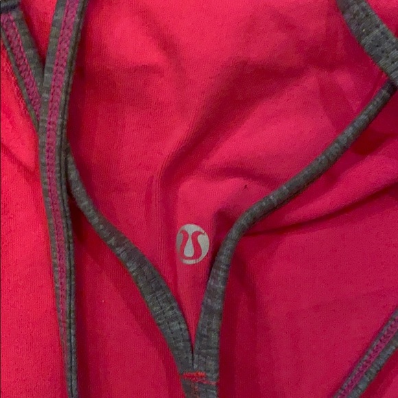 Lululemon Power Y Tank Top Pink Grey Straps - Picture 5 of 5